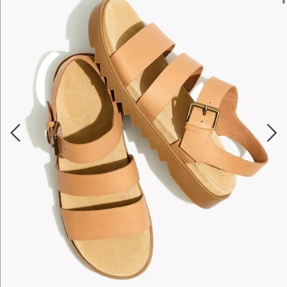 Madewell The Addie Sandal in Desert Camel - Picture 2 of 10